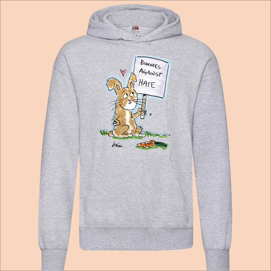 Carrot Cottage Rabbit - Bunnies Against Hate Hoodie