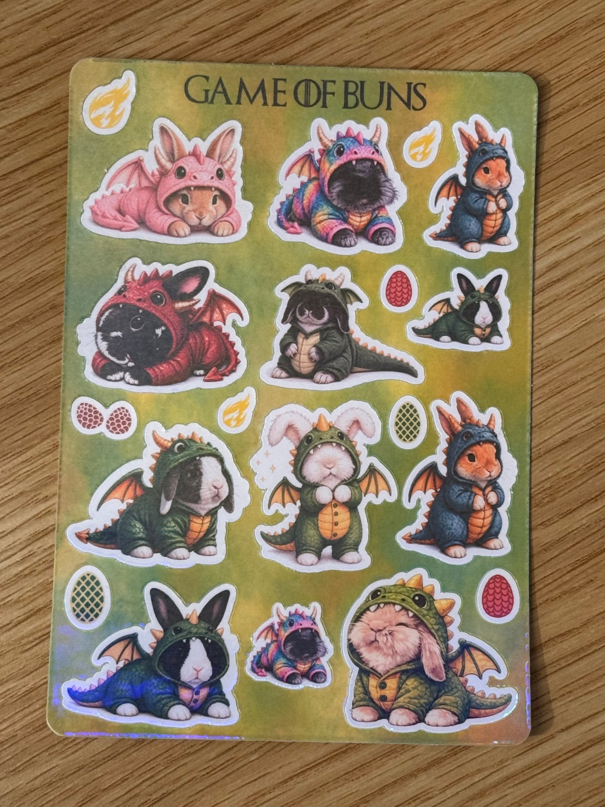Game of Buns - Sticker Sheet