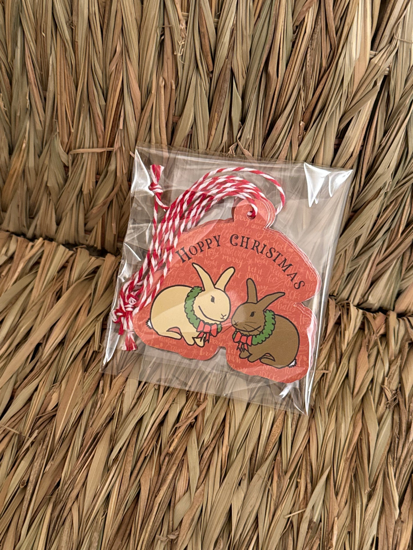 Pack of 6 Hoppy Christmas Gift Tags