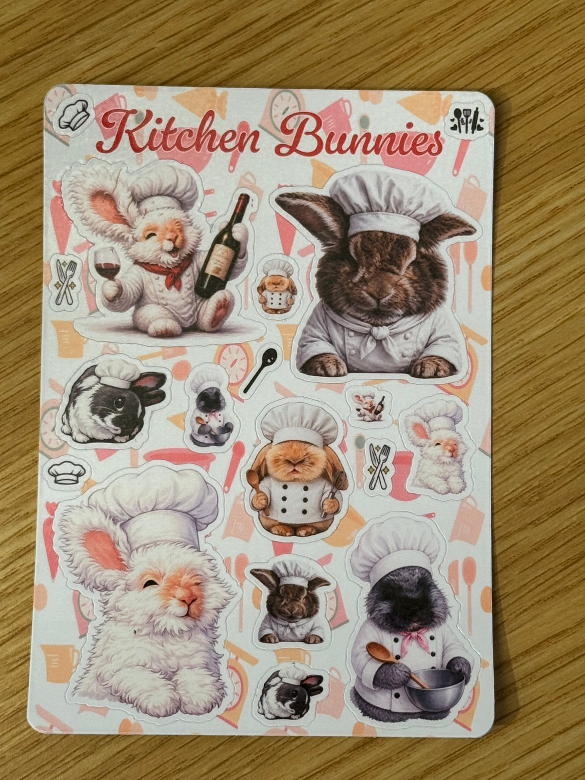 Kitchen Bunnies - Sticker Sheet