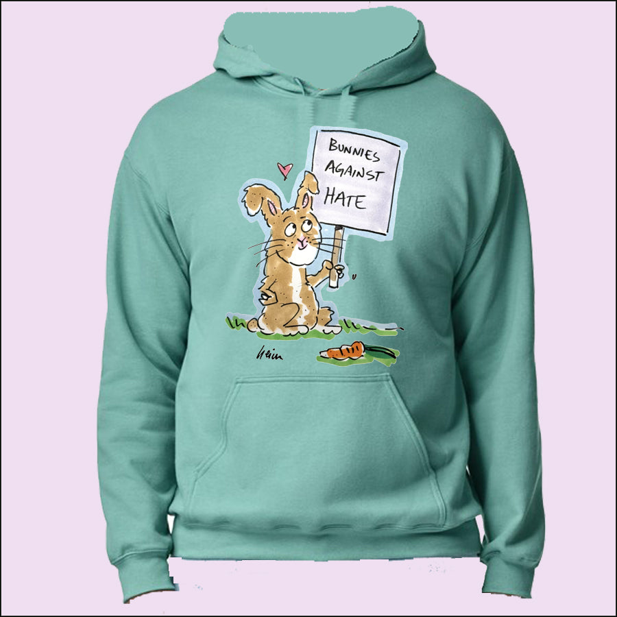 Carrot Cottage Rabbit - Bunnies Against Hate Hoodie