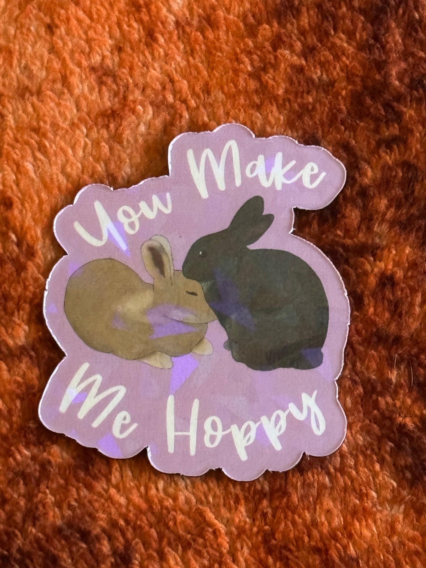 JJ And Hettie - Love Bunnies Holographic Magnets