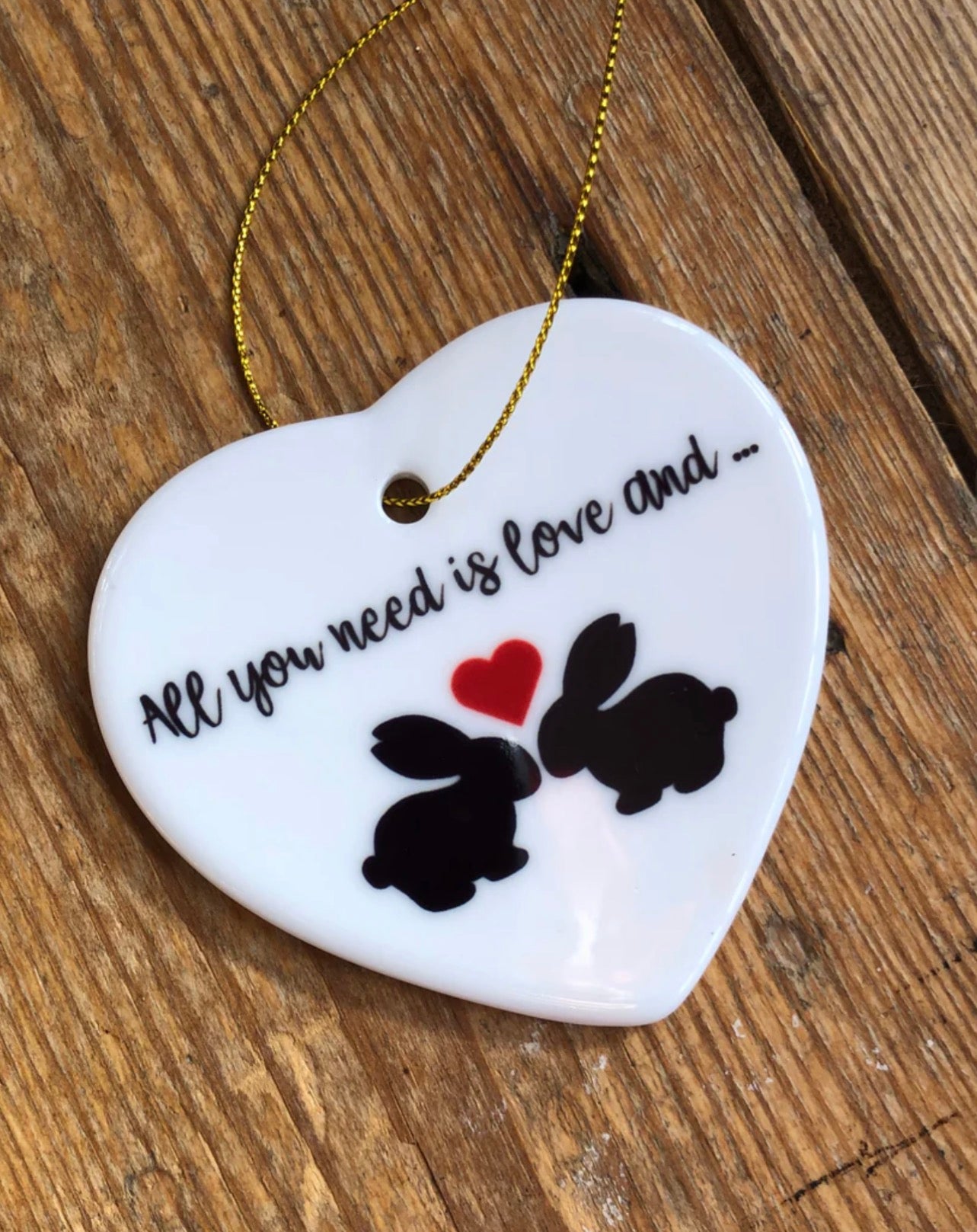 Hanging Ceramic Heart