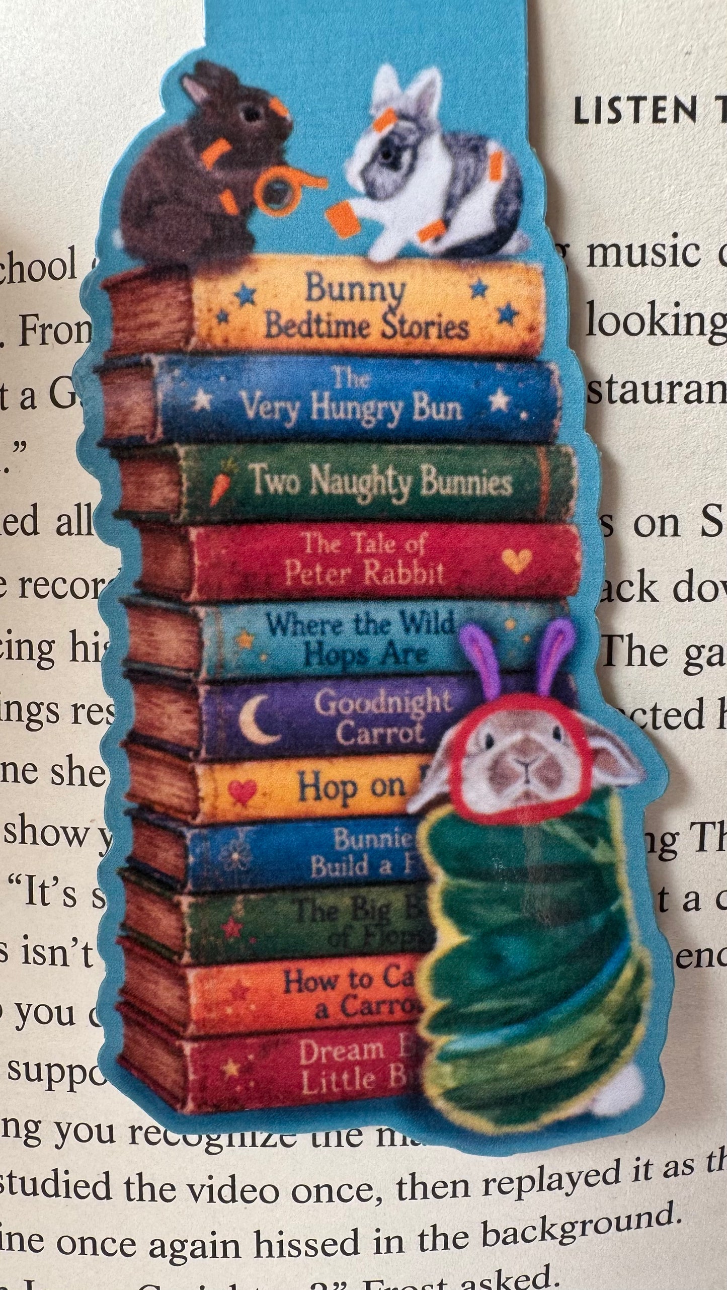 Children’s Book Bunnies - Magnetic Bookmark