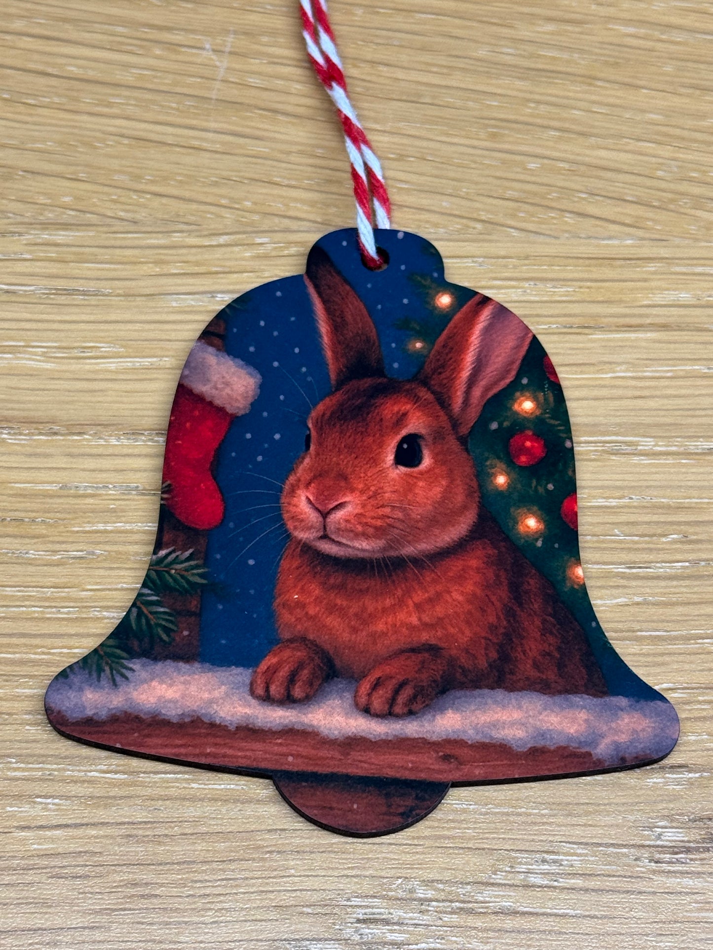 Limited Edition … Watson Bell Shaped Double Sided Wooden Decoration