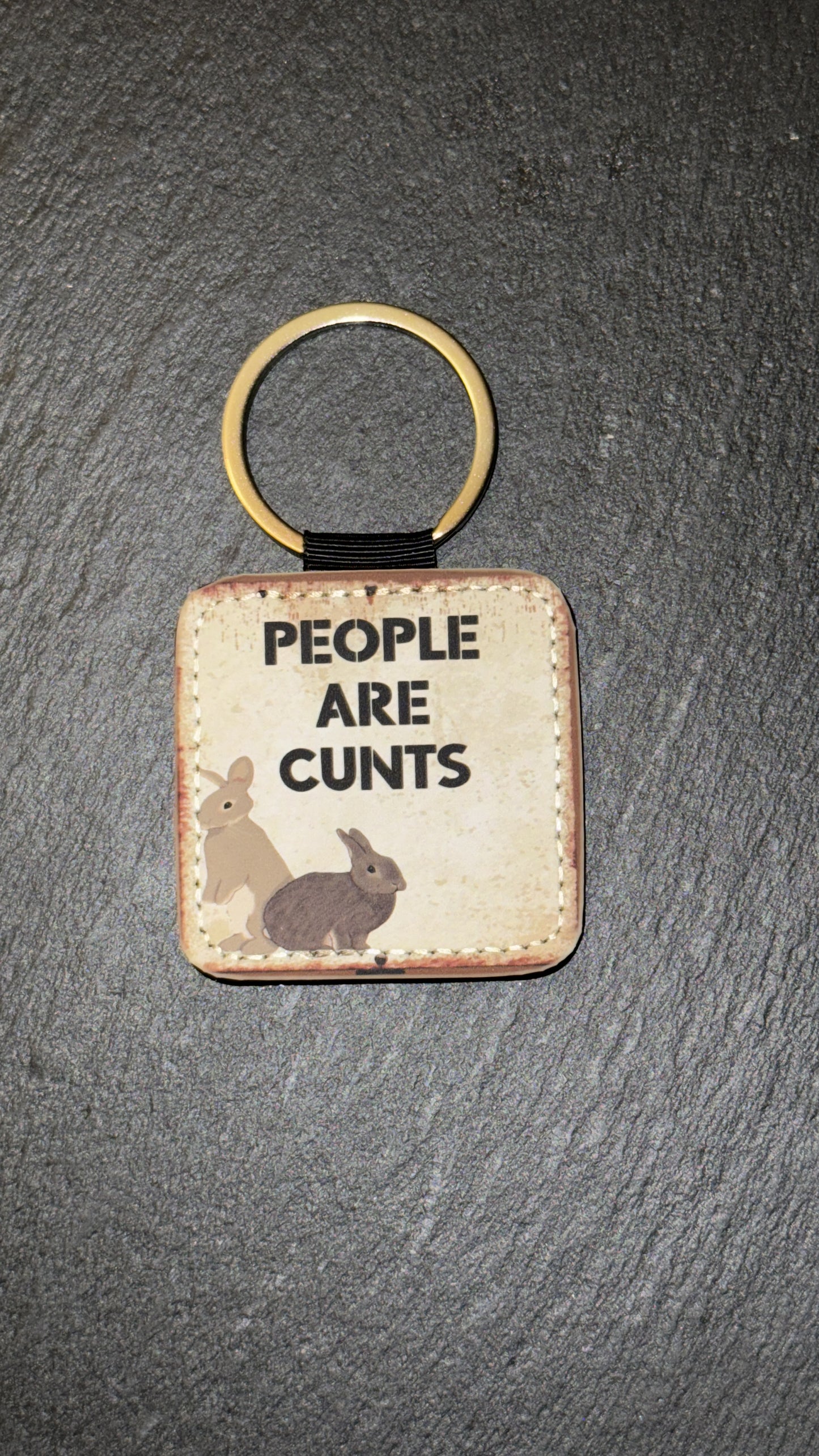 People are Cunts keychain