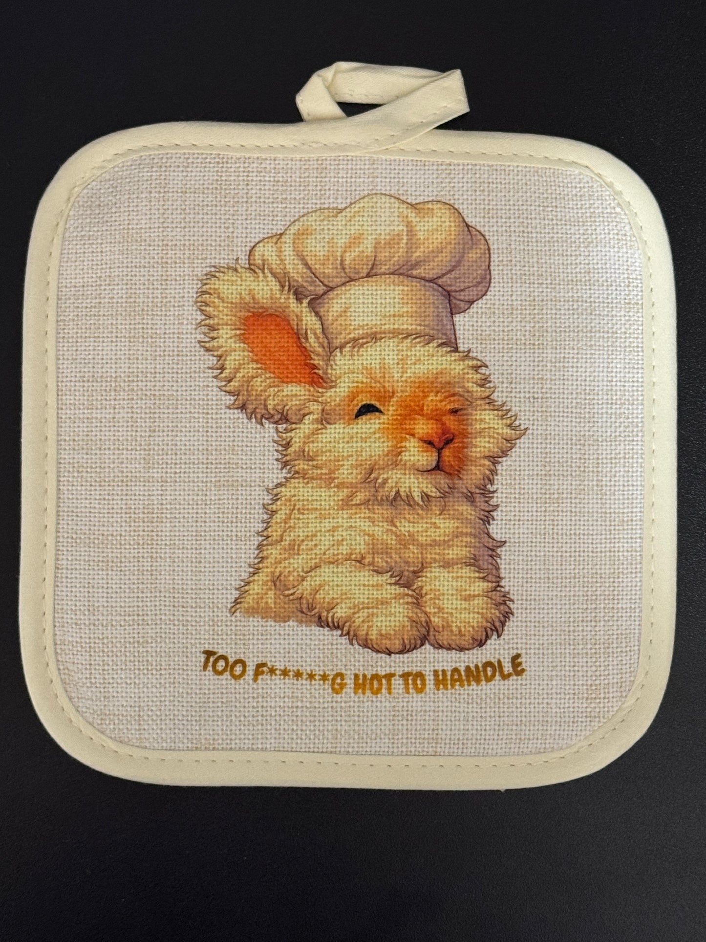 Bruce - Too F*****g hot to handle Pot Holder