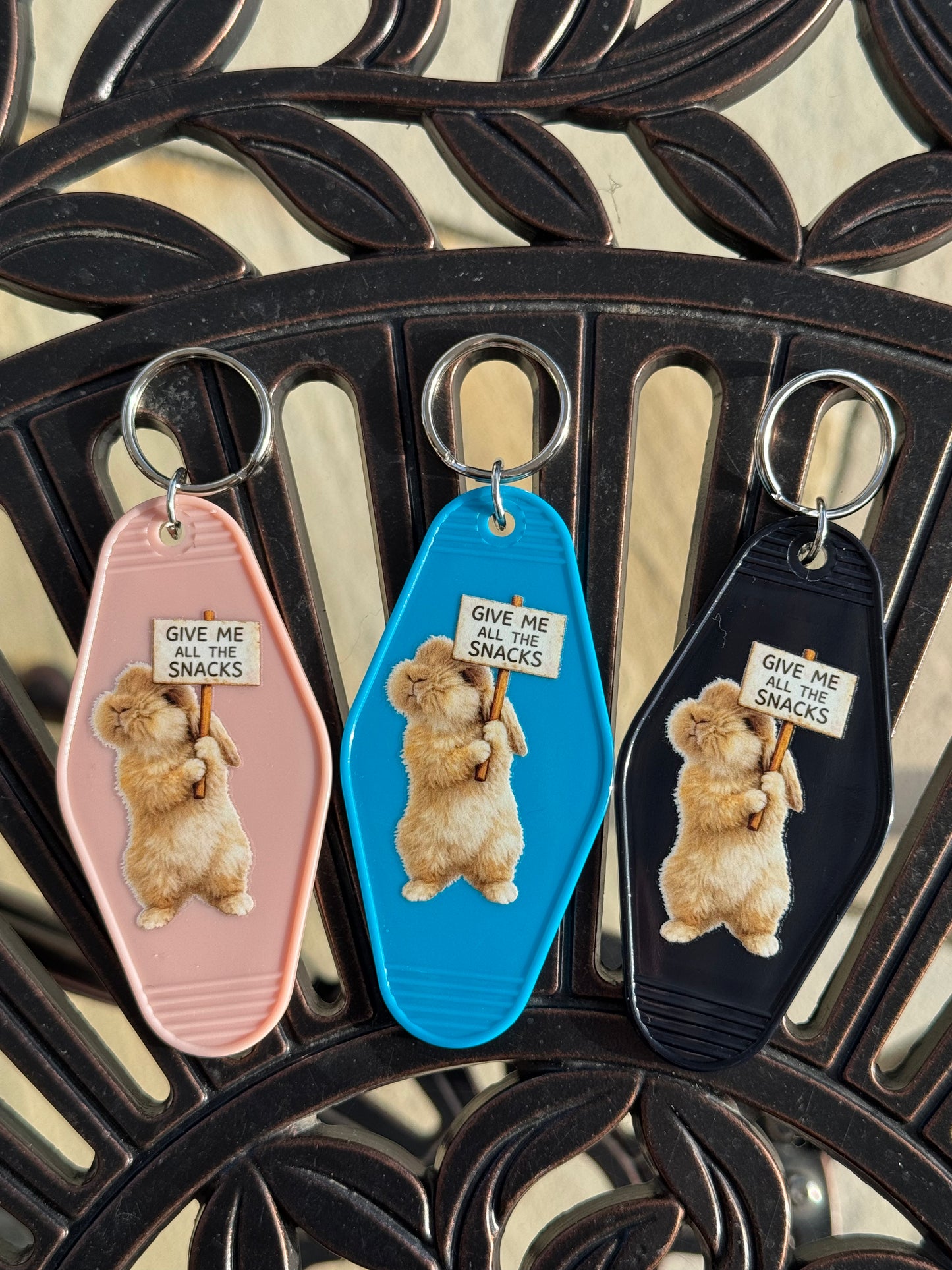 Fawn - Give Me All The Snacks - Motel Style Keychain