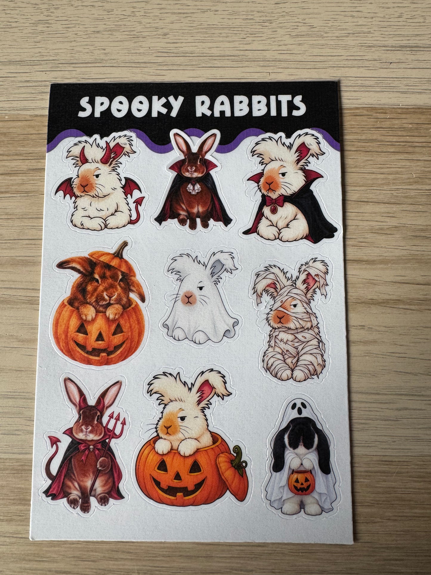 Spooky Bunnies Sticker Sheet