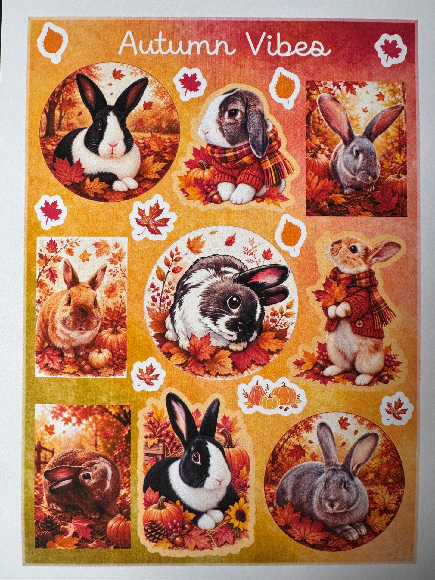 Autumn Vibes Sticker Sheet