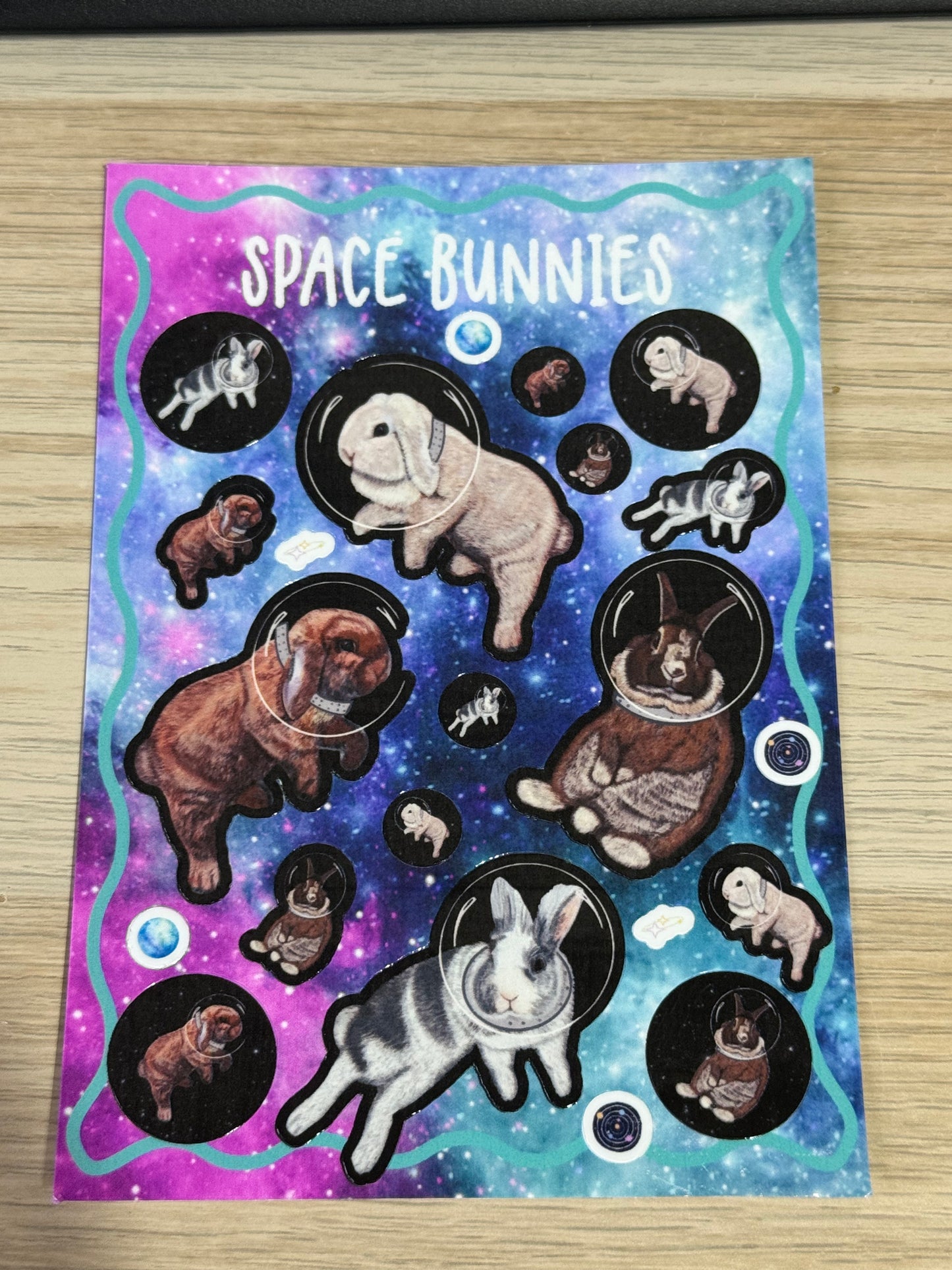 Space Bunnies Sticker Sheet