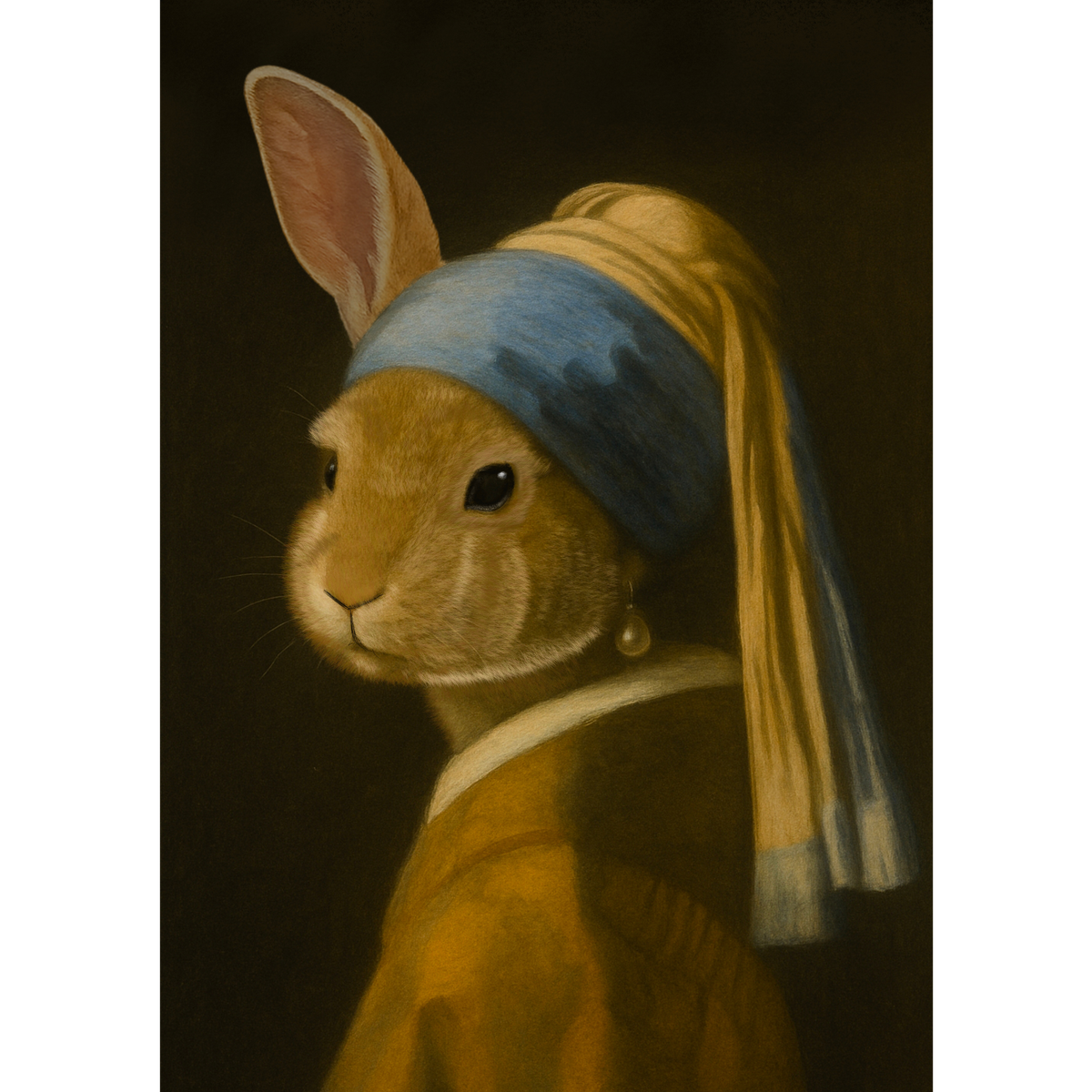 The Bunny with the Pearl Earring T-Shirt