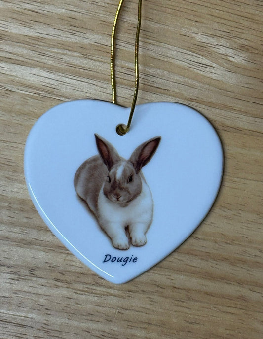 Custom Pet Memorial Ceramic Heart