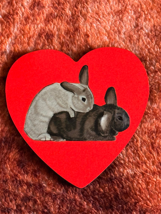 Heart Coaster - Humping Bunnies