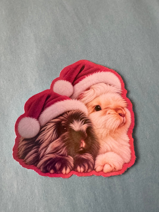 Christmas Bunnies - Bonnie and Bruce