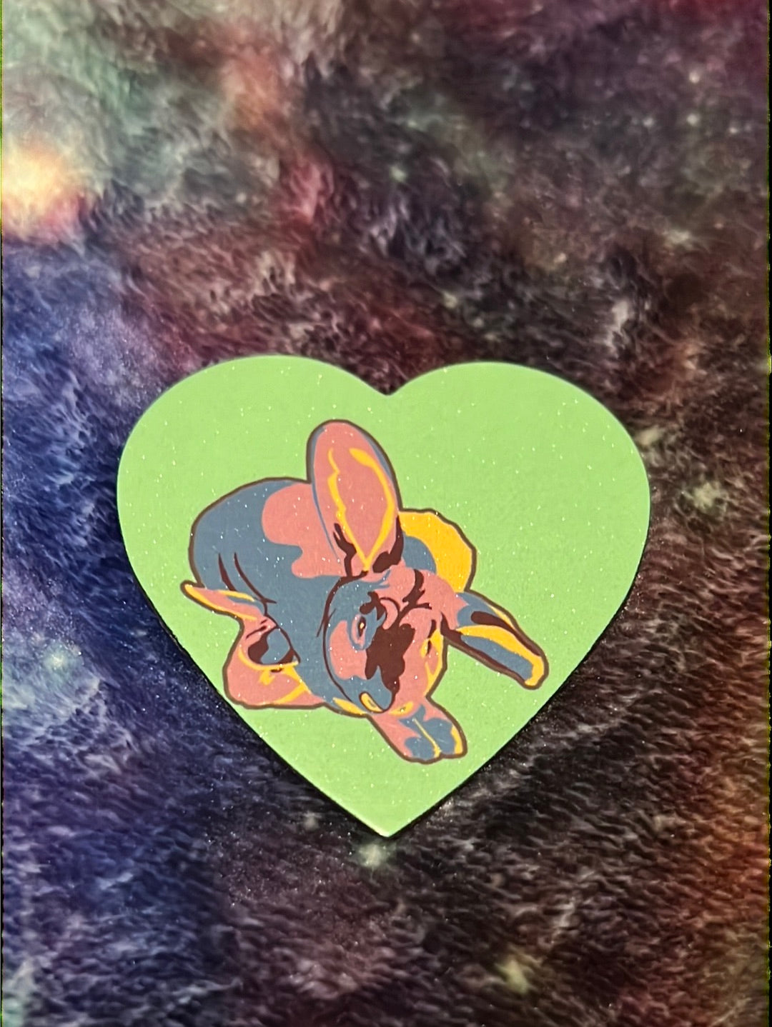 Heart shaped Rabbit Magnet