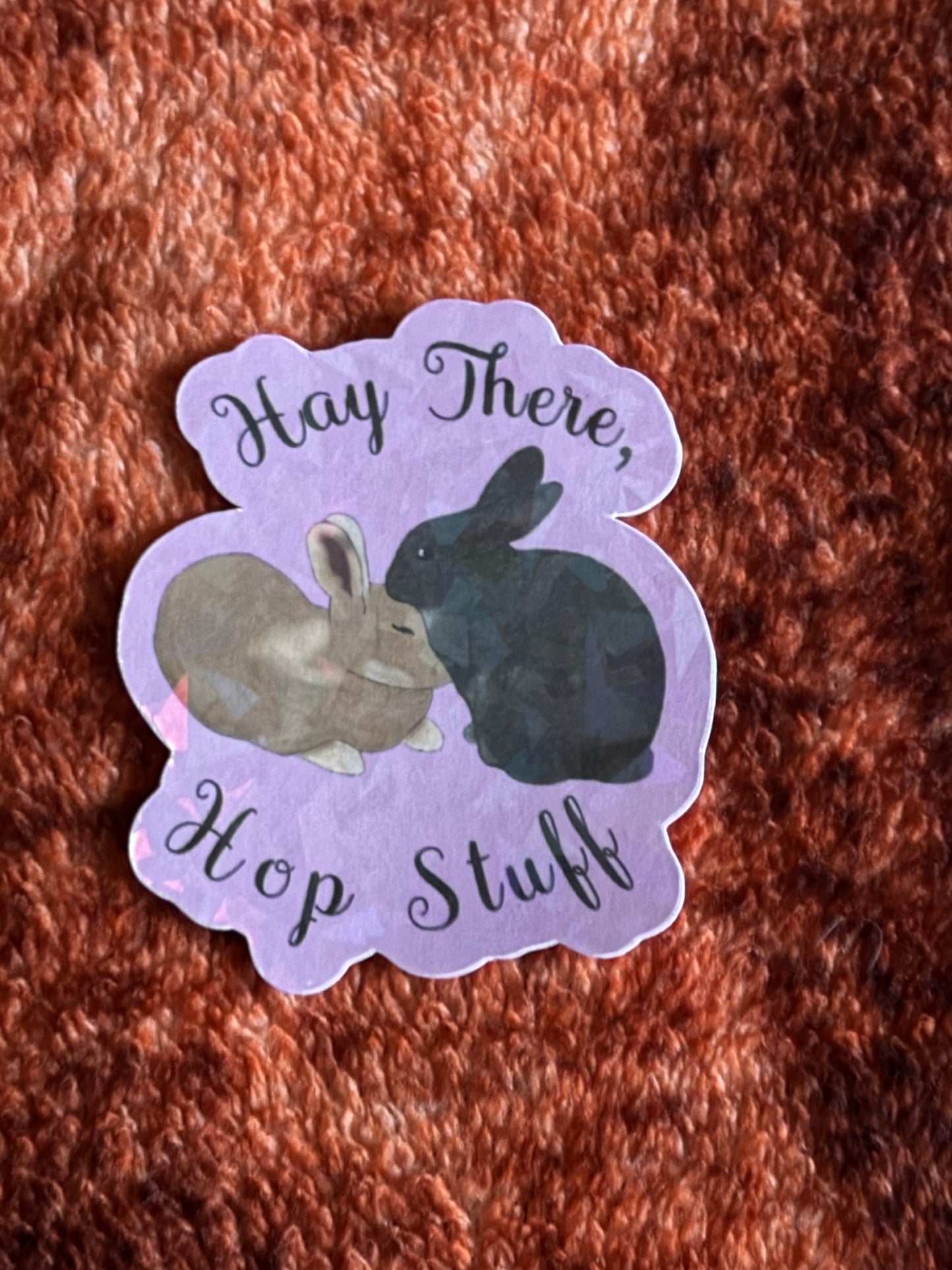 JJ And Hettie - Love Bunnies Holographic Stickers