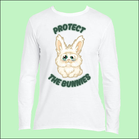 Carrot Cottage Rabbit - BRUCE Protect The Bunnies Long Sleeved Unisex Top