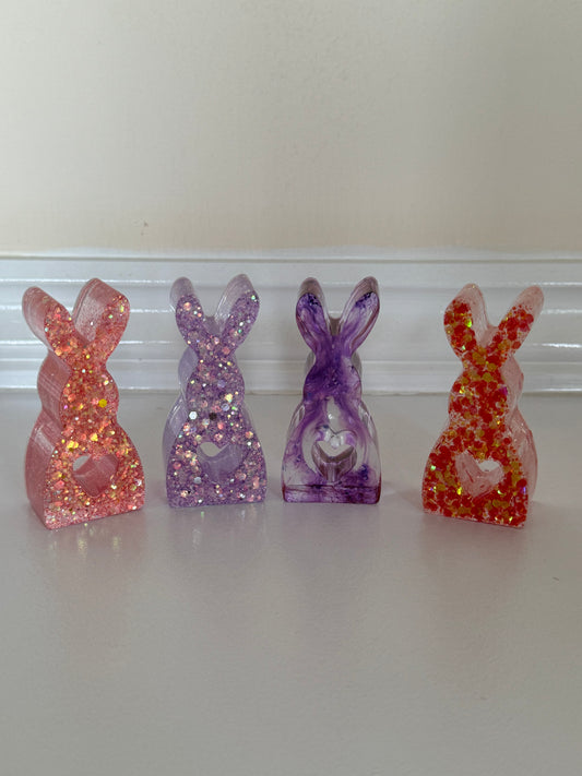 Small Bunny Rabbit Resin with Heart