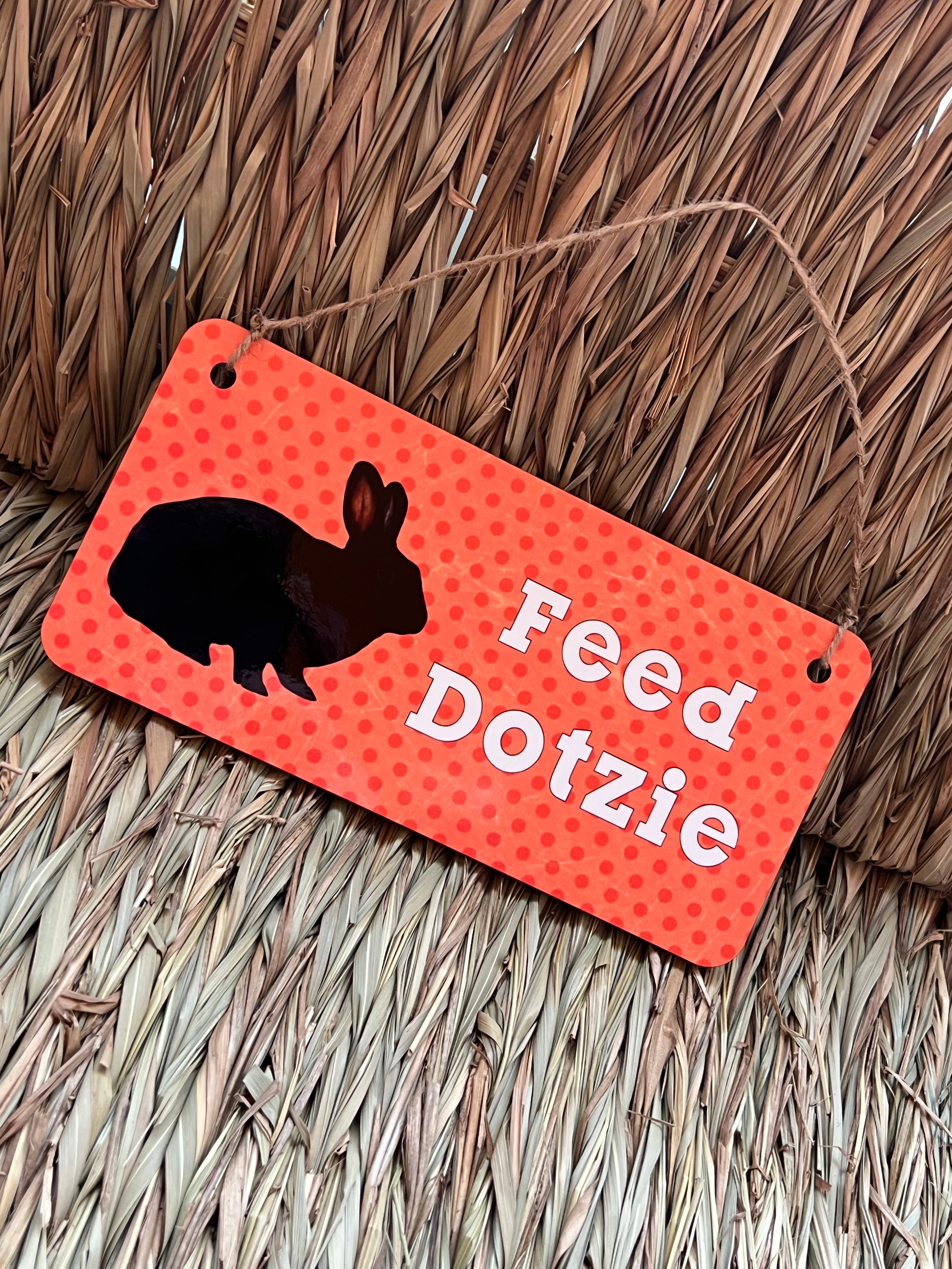 Personalised Feed the Rabbit Sign – JJRabbitHouse