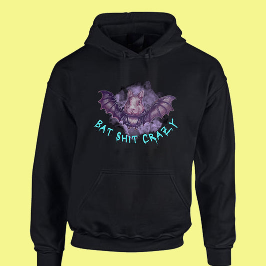 Bat Shit Crazy Overhead Hoodie - Halloween