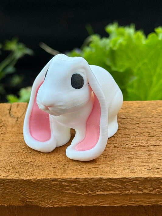 English Lop - White - Bunny Figure