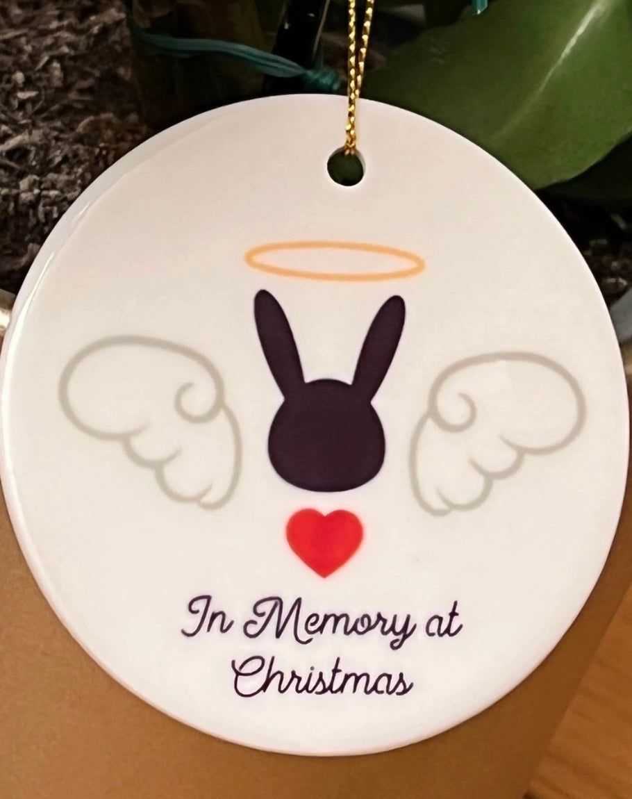 In Memory at Christmas Hanging Ceramic Decoration