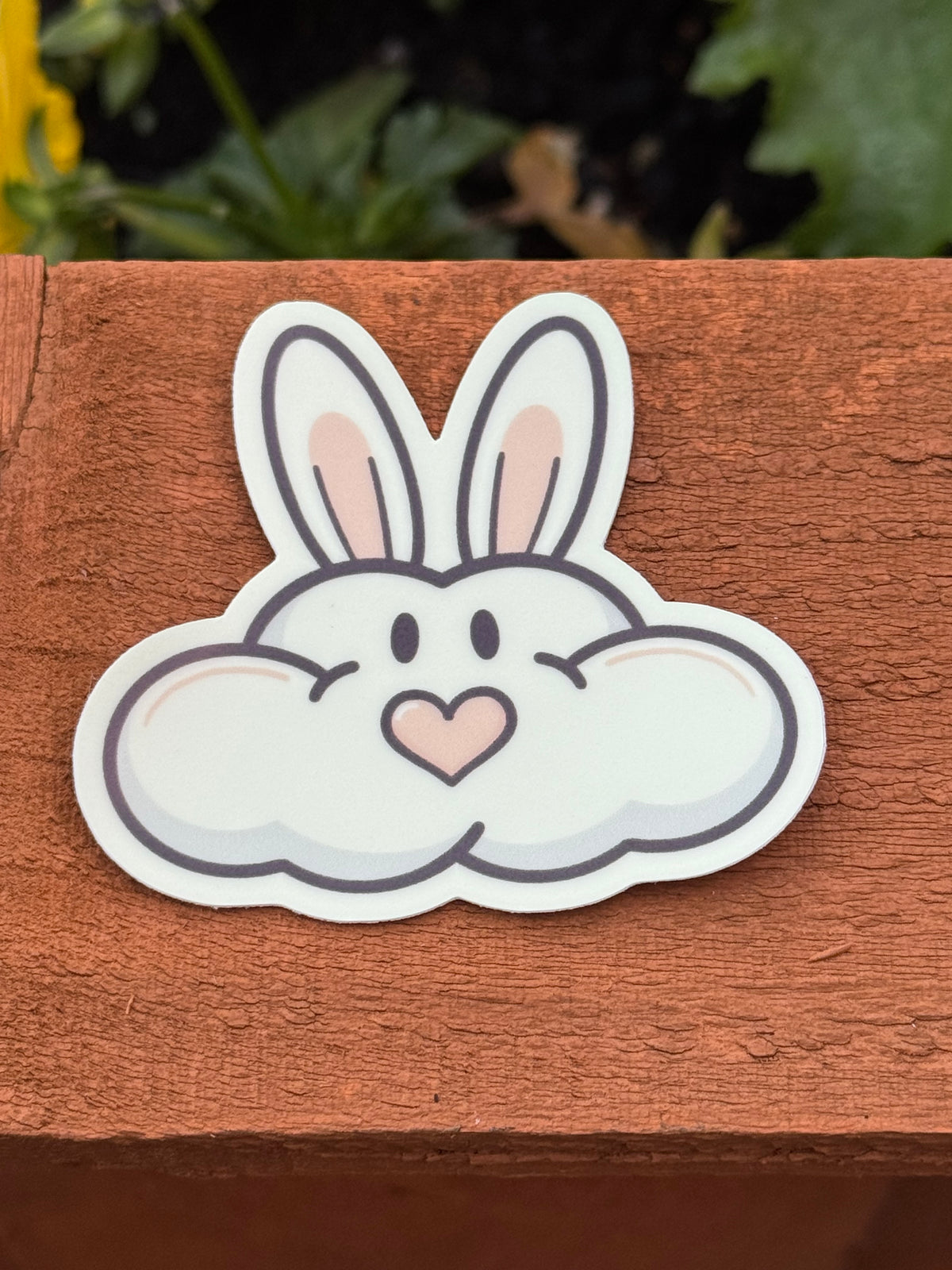 TouchingClouds Bunny Cloud Sticker - Glow In The Dark