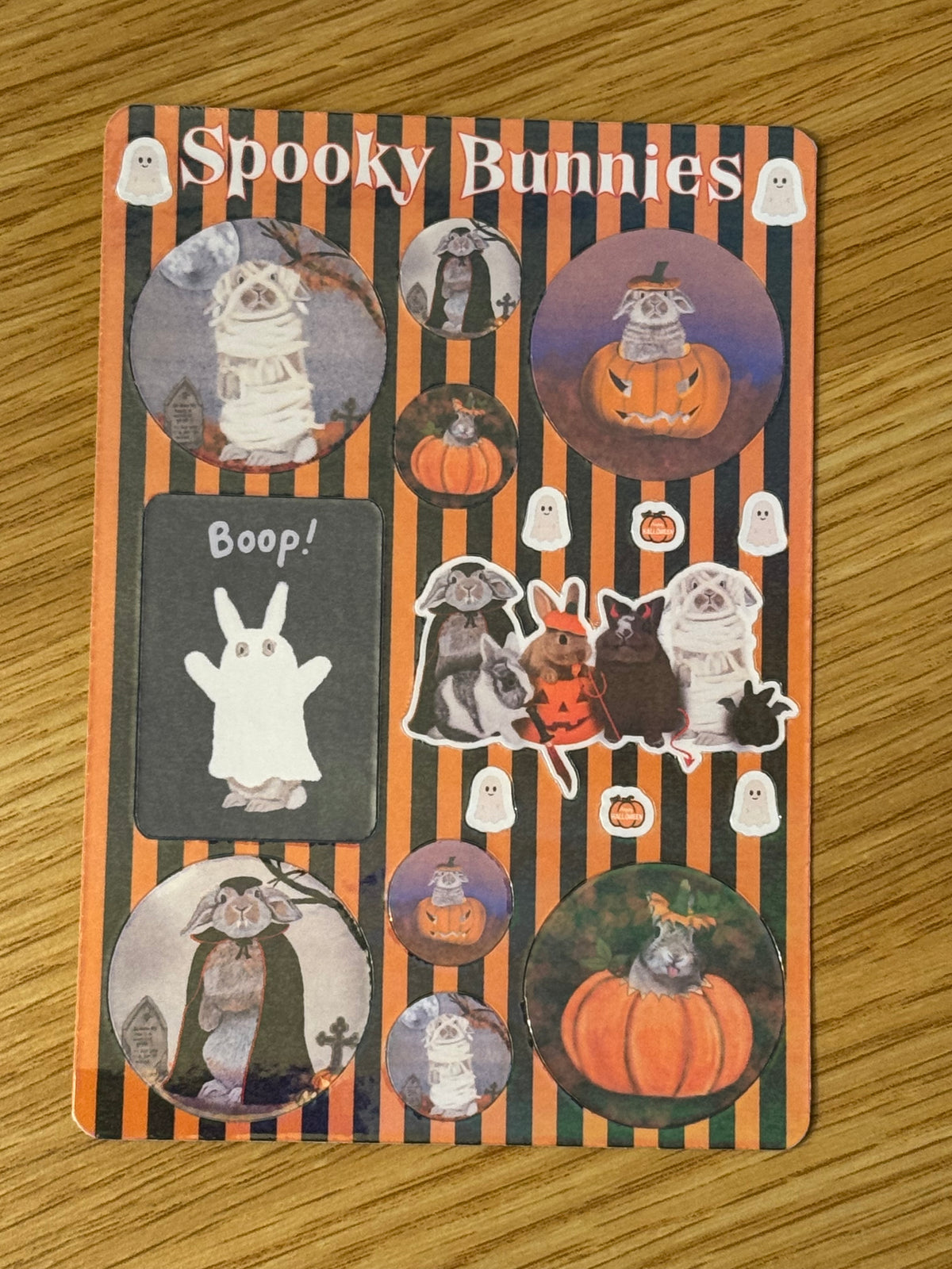 Spooky Buns - Sticker Sheet - The Warren Creations
