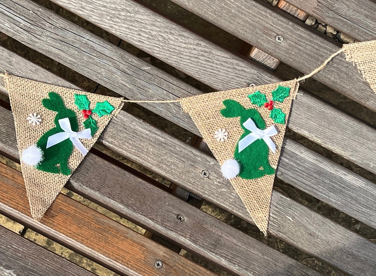 Hoppy Christmas Bunting