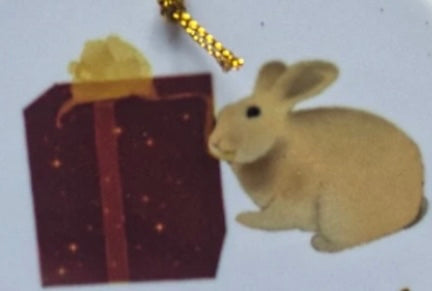 Hoppy Christmas Ceramic Hanging Ornament