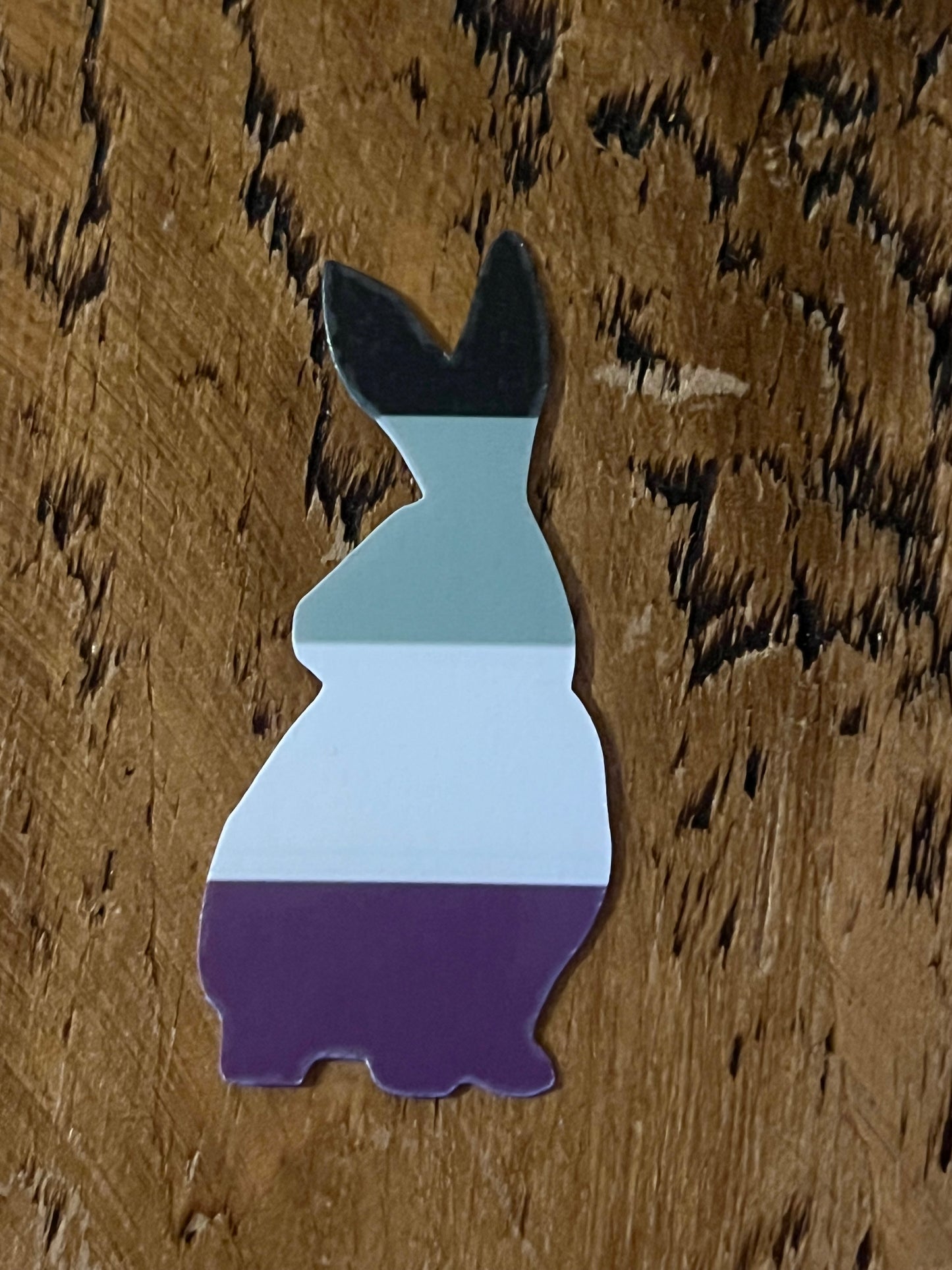 LGBQTIA+ bunny pride flag stickers