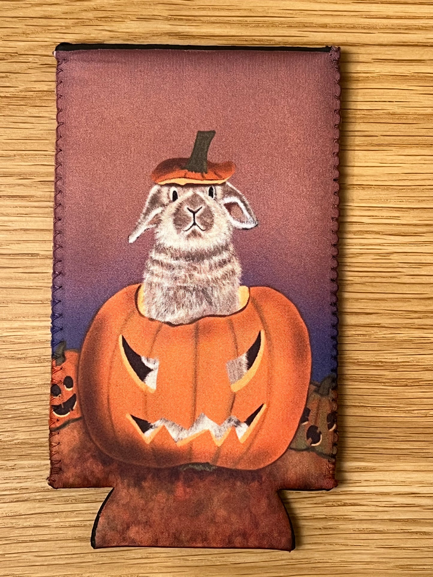 Cute Halloween Bunny Rabbit Can Koozie