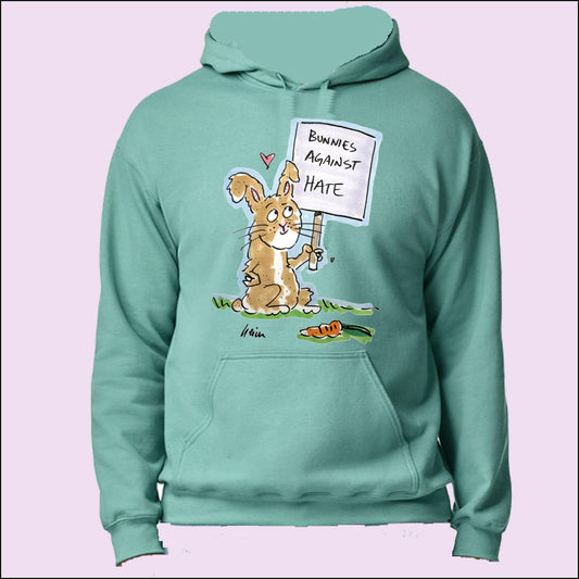 Carrot Cottage Rabbit - Bunnies Against Hate Hoodie