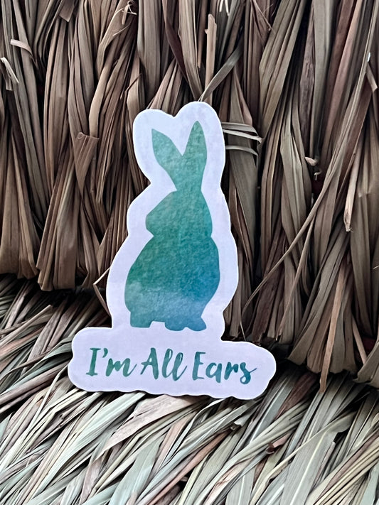 I’m all ears sticker