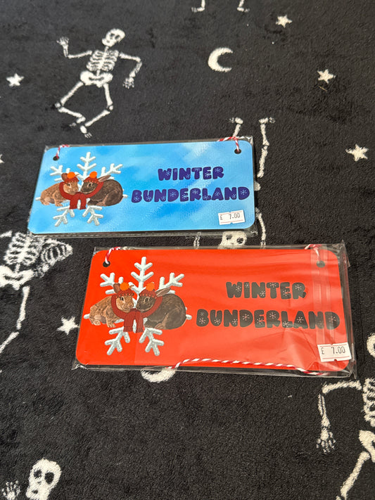 Hanging Wooden Christmas Signs
