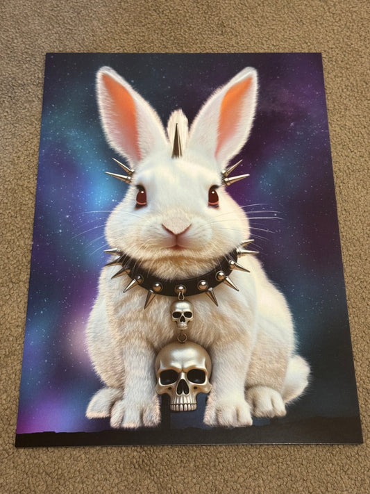 Gothic Bunny Art Print 1