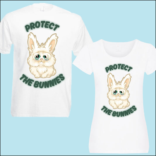 Carrot Cottage Rabbit - Bruce - Protect The Bunnies T-Shirt