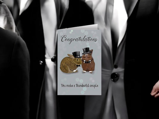 JJ and Benji Wedding Card LGBT