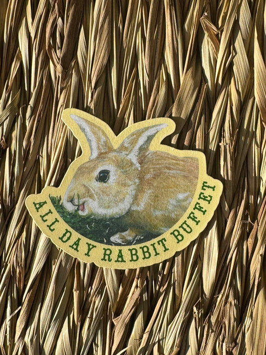 Hettie - All Day Rabbit Buffet Sticker