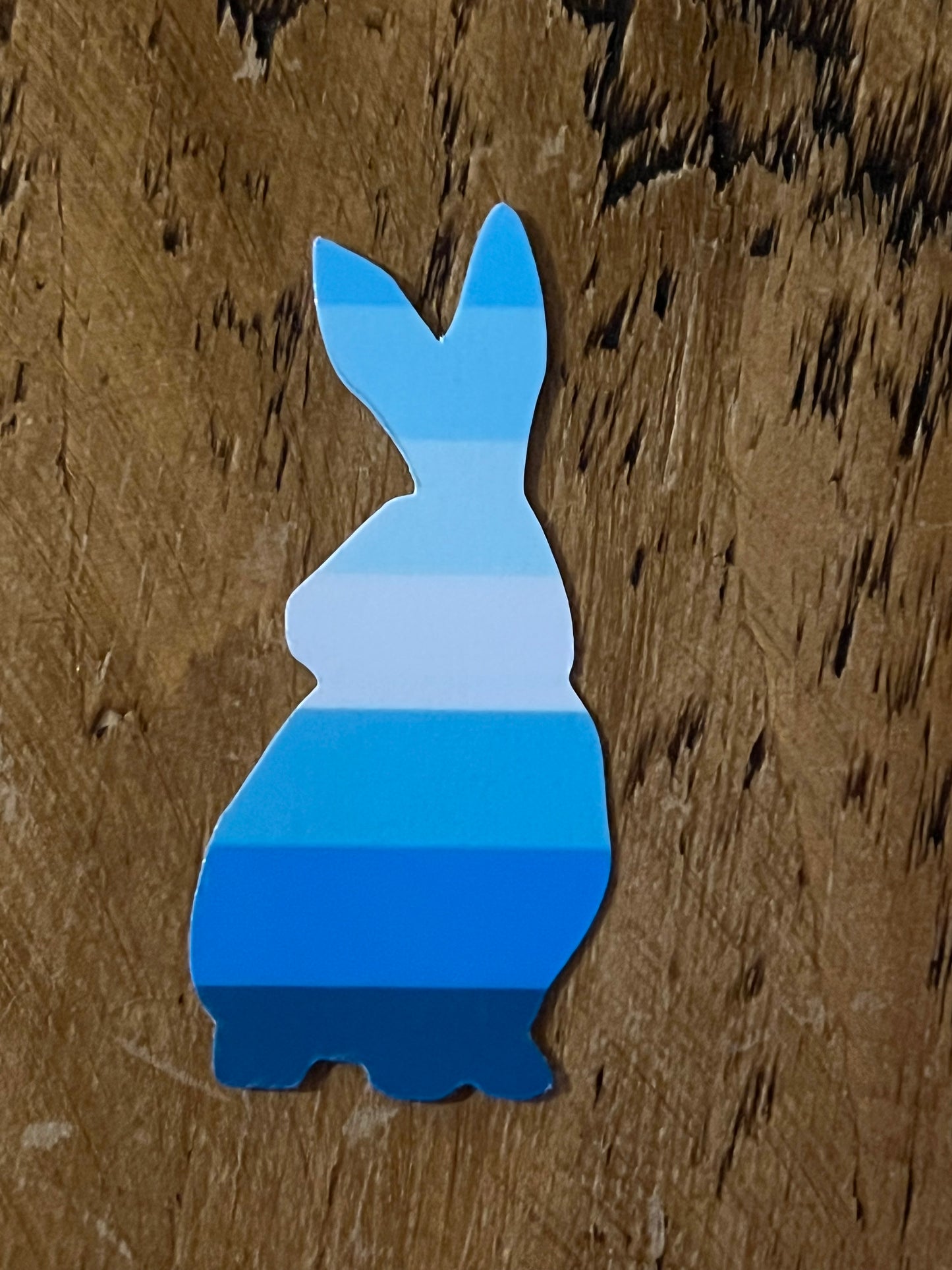 LGBQTIA+ bunny pride flag stickers