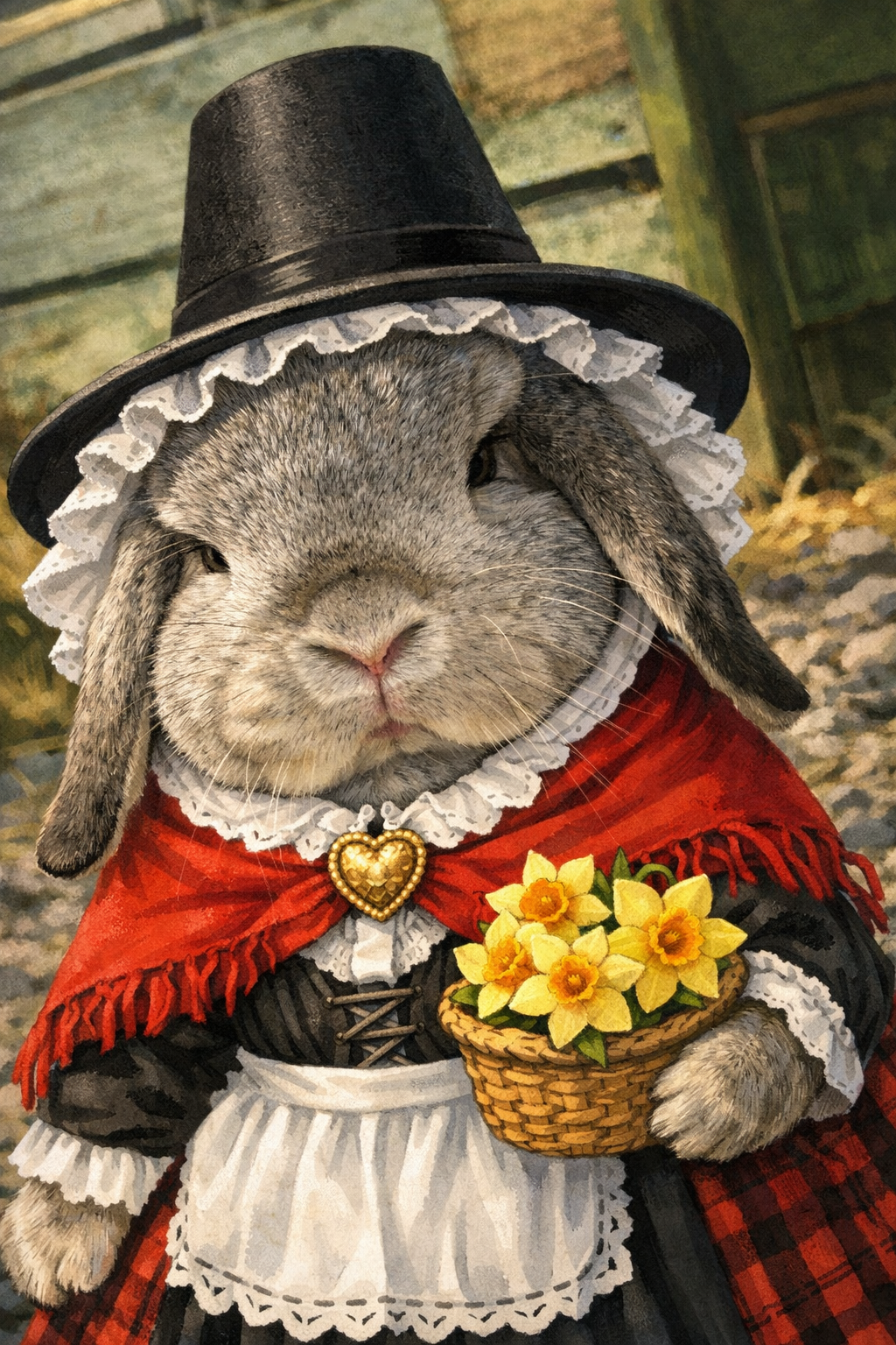 CCRR St David's Day Bunnies - Rebecca