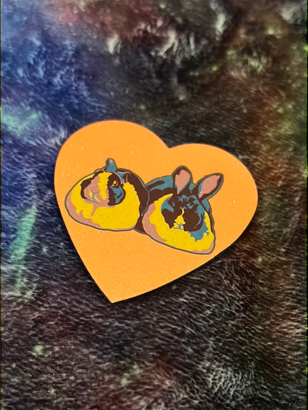 Heart shaped Rabbit Magnet