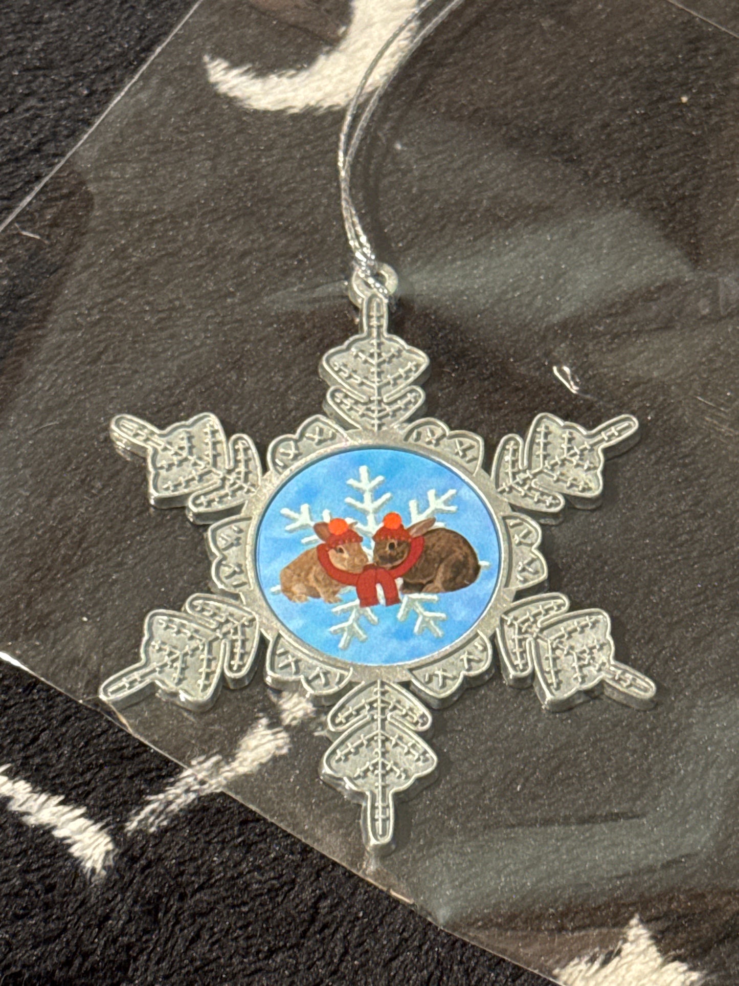 Christmas Decorations - Snowflakes featuring JJ and Hettie