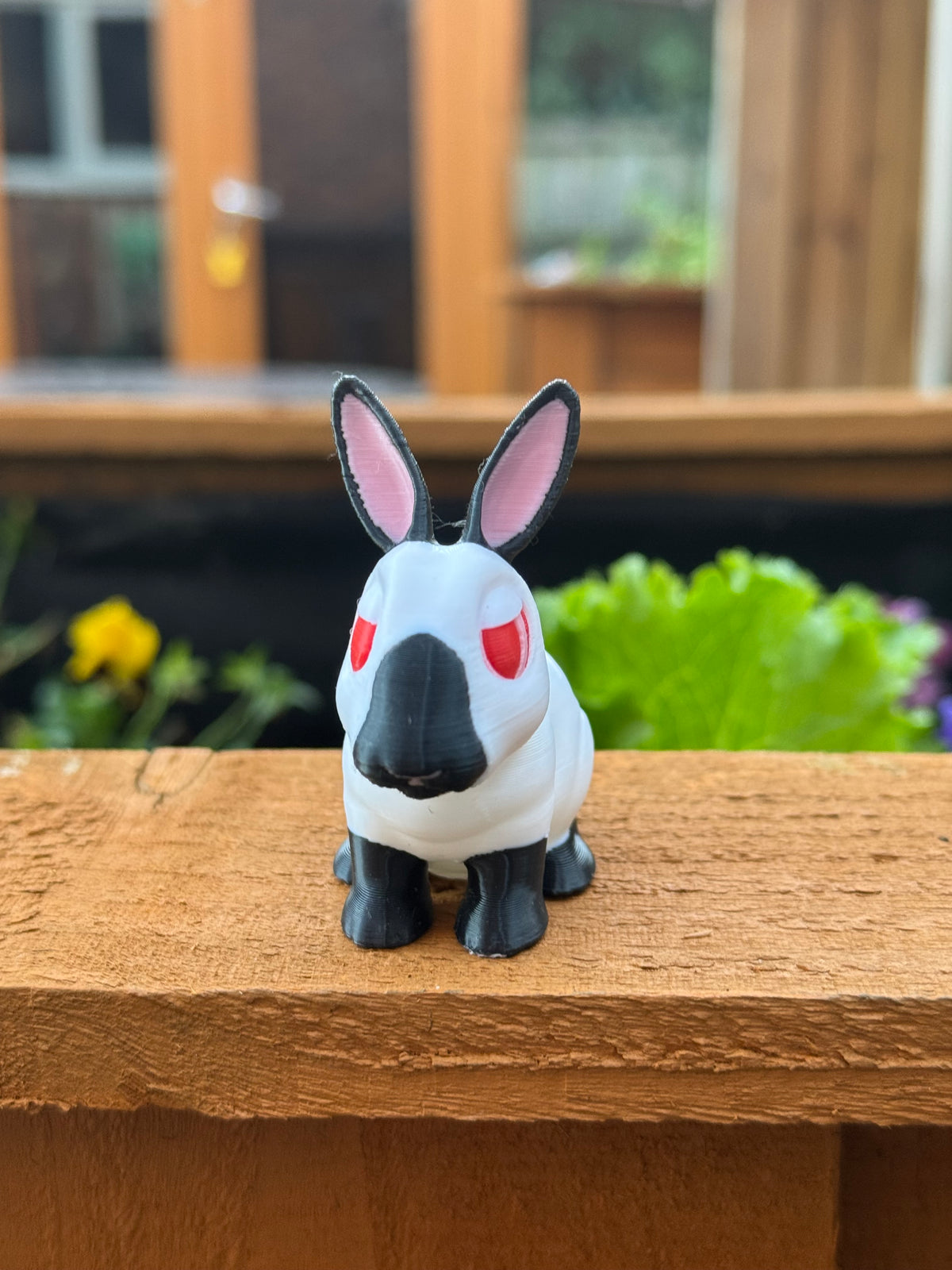 Black Himalayan Bunny Figure
