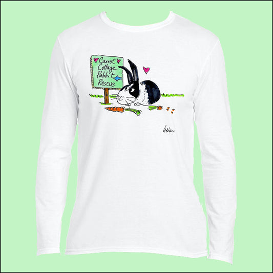 Carrot Cottage Rabbit - Robert Long Sleeved Unisex Top