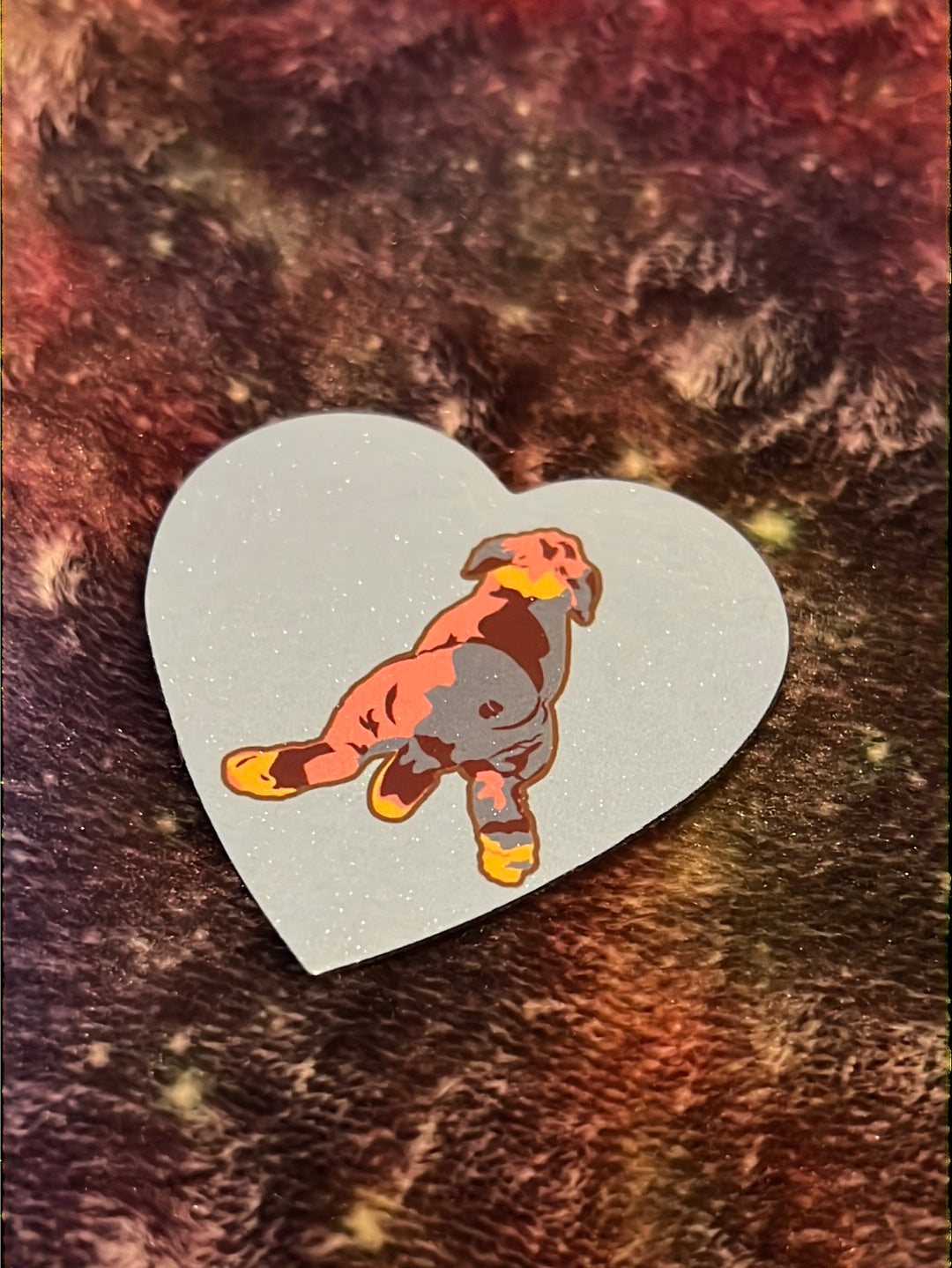 Heart shaped Rabbit Magnet