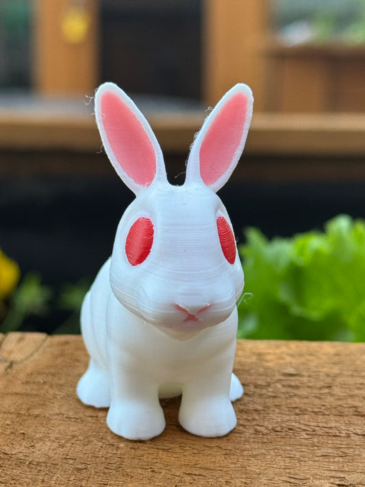 Florida White Bunny Figure