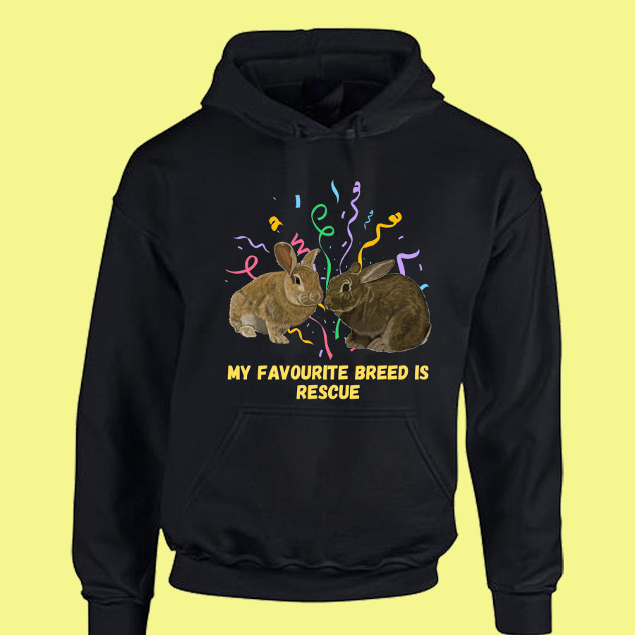 My Favourite Breed Is Rescue  Overhead Hoodie