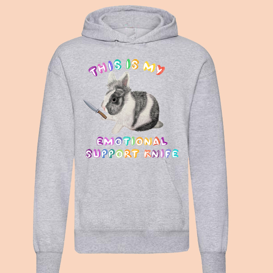Emotional Support Knife Overhead Hoodie